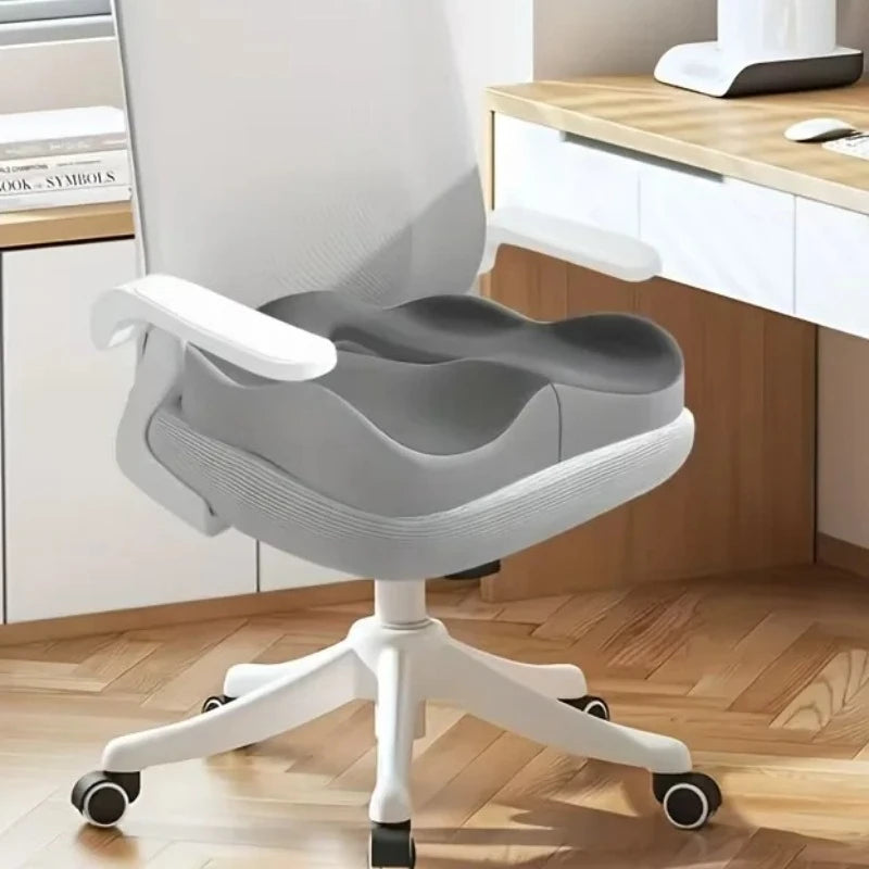 Memory Foam Seat Cushion – Ergonomic Chair Pad, Car & Office Memory Foam Cushion SPOT Light Grey