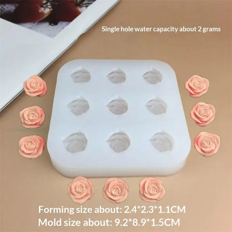 Rose Silicone Mold – BPA-Free Fondant, Chocolate & Soap Mould Silicone Baking Mold SPOT A5