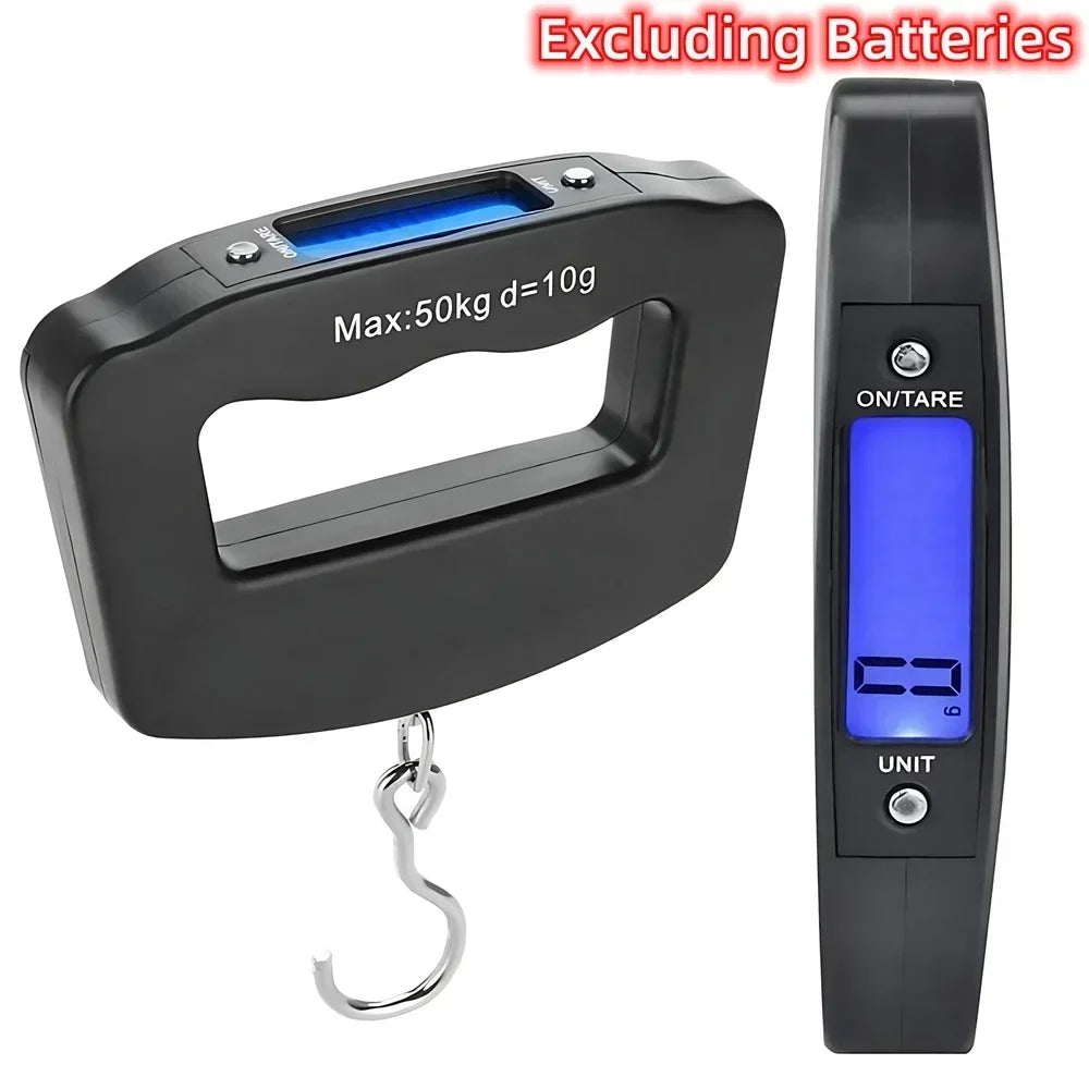 50kg Digital Luggage Scale – Portable Hanging Travel Scale Digital Luggage Scale SPOT Type 1 Hook 1pc