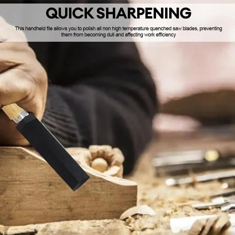 Diamond Saw File – Wooden Handle Saw Blade Sharpener Saw Blade Sharpener SPOT