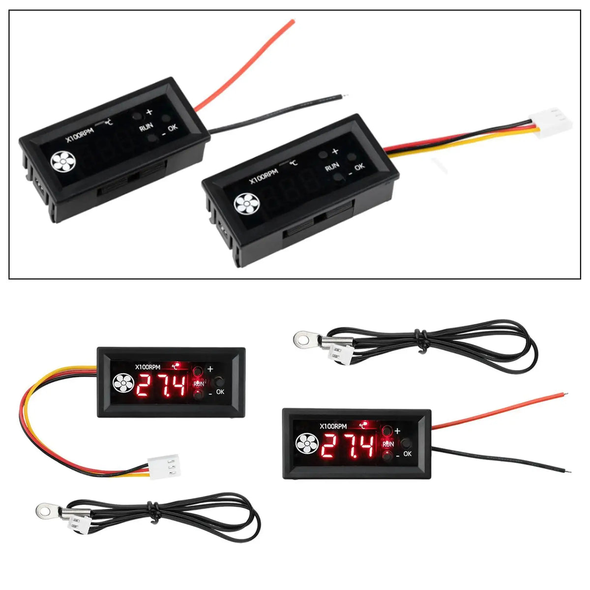 PWM Fan Speed Controller DC 12V 3A – 4-Wire Digital Display PWM Fan Controller SPOT
