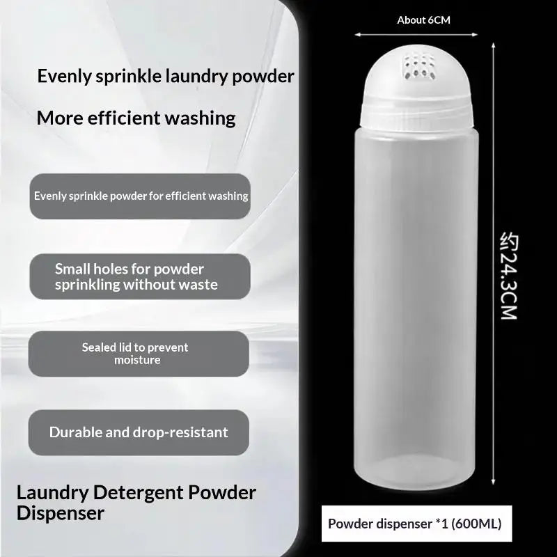 400/600ml Powder Dispenser Jar with Shaker Lid – BPA-Free Powder Dispenser Jar SPOT 600ml