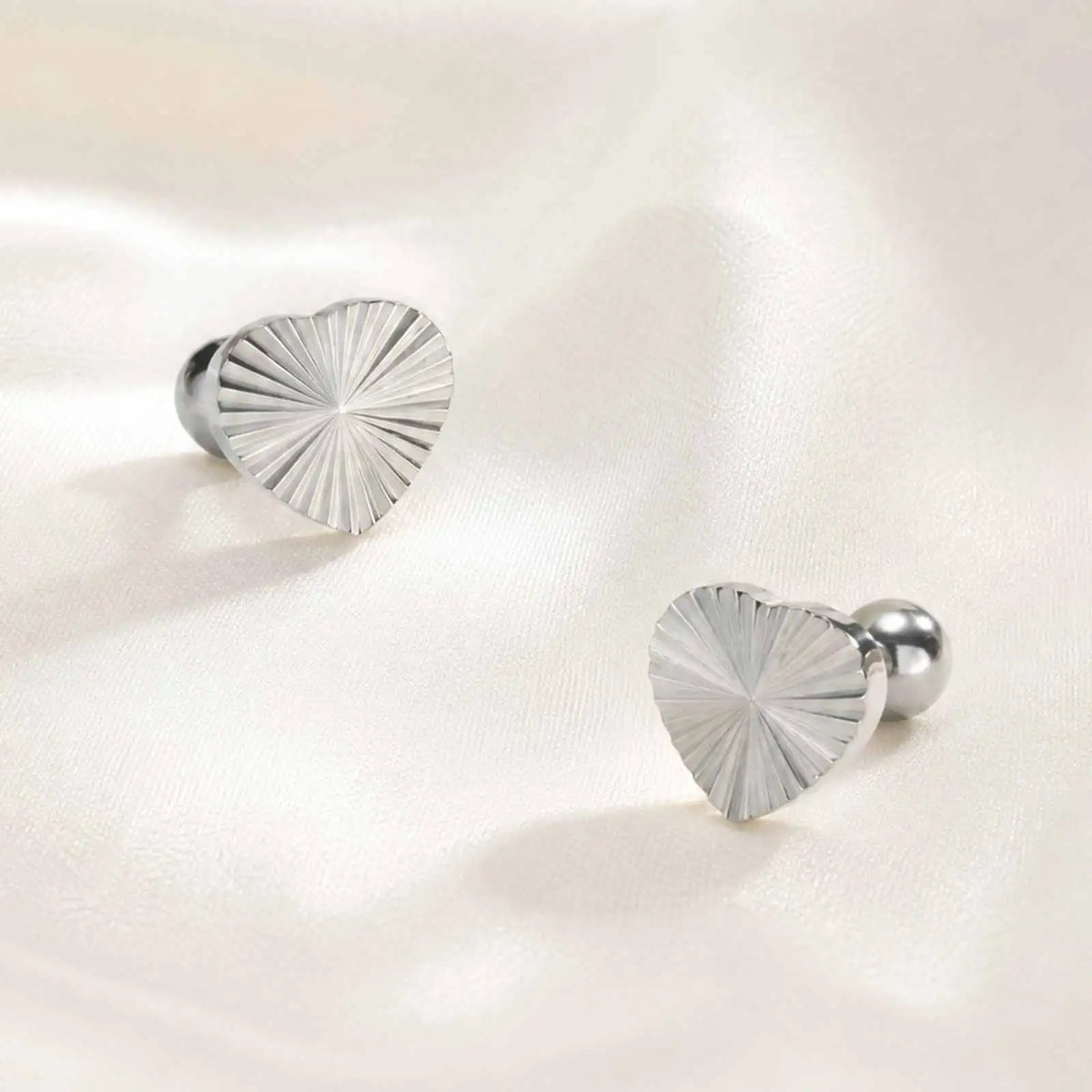 Meaeguet Heart Stud Earrings – Waterproof Stainless Steel Stud Earrings SPOT