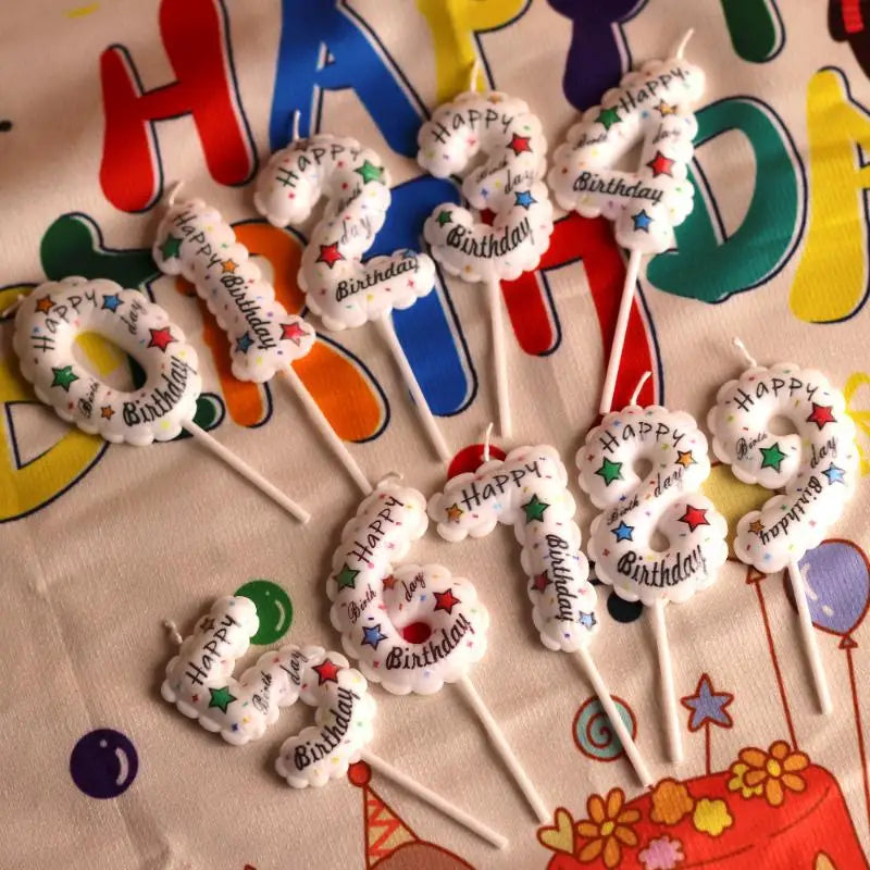 Smokeless Number Birthday Candle – Paraffin Cake Decoration Birthday Number Candle SPOT