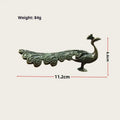 Brass Peacock Ornament – Chinese Handicraft Home Decor Figurine Decorative Figurine SPOT onesize