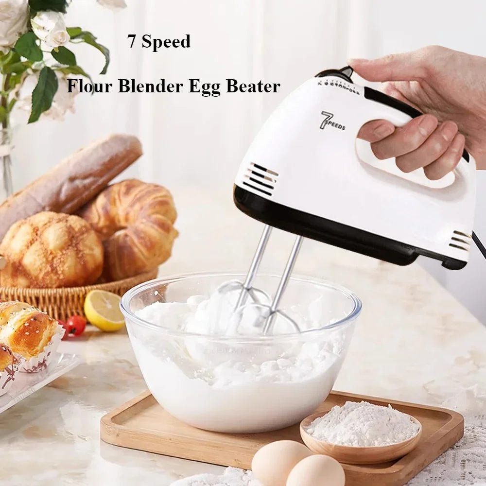 7-Speed Electric Hand Mixer – Egg Beater & Dough Hook Electric Hand Mixer SPOT