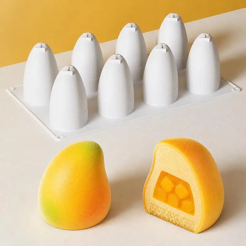 Fruit Shape Silicone Mousse Cake Mold – Mango & Pear Baking Silicone Cake Mold SPOT
