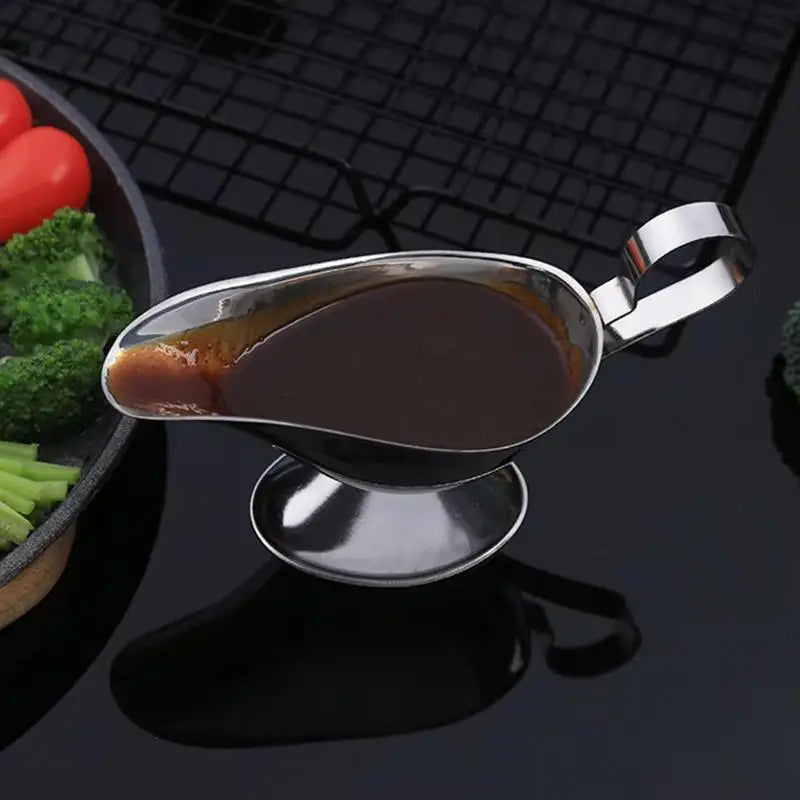 Stainless Steel Sauce Boat – Drip-Free Gravy Pourer Dispenser Gravy Sauce Boat SPOT