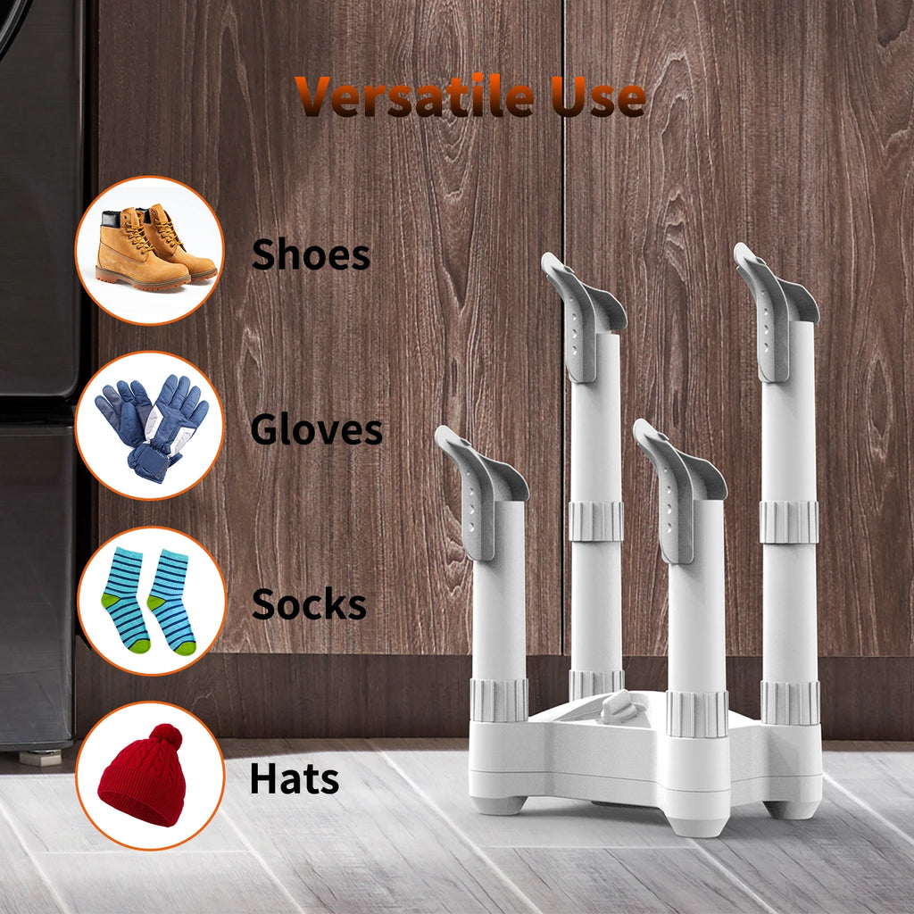 4-Hose Electric Shoe & Boot Dryer with Odor Eliminator Electric Shoe Dryer SPOT