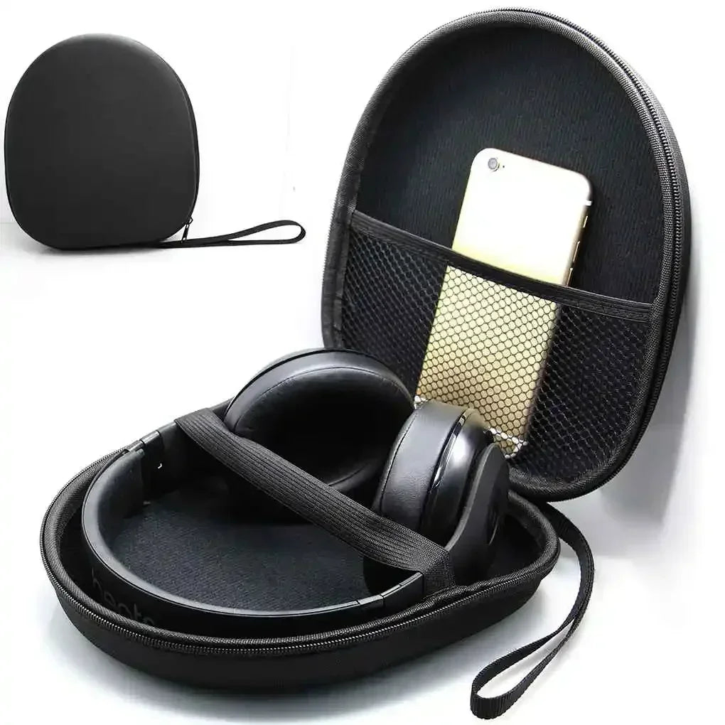 Hard Shell Headphone Carrying Case – Nylon Travel Bag Headphone Carrying Case SPOT