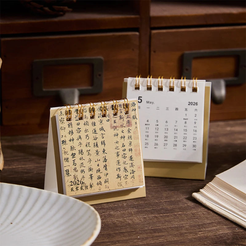 2026 Mini Coil Desk Calendar – Planner & Desktop Decoration Mini Desk Calendar SPOT