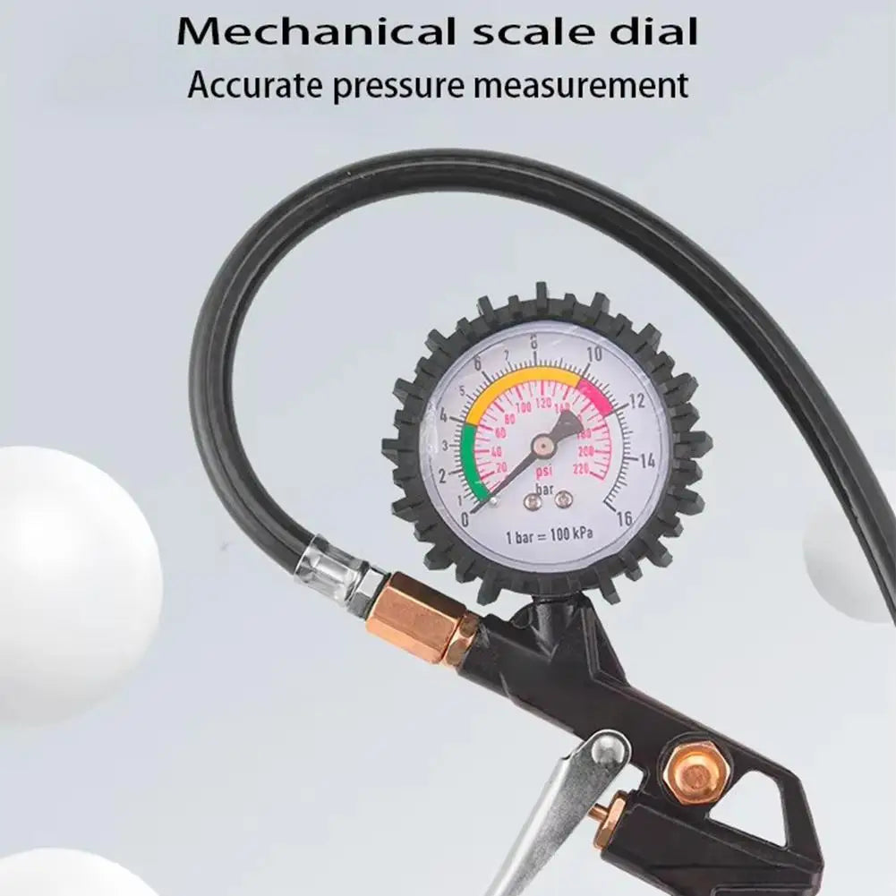 Tire Pressure Gauge 0–220 PSI | Car, Motorcycle & SUV Tire Pressure Gauge SPOT