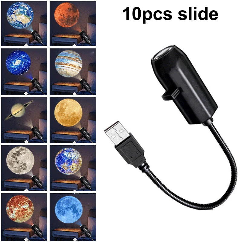 USB Planet Projector Night Light – LED Atmosphere Lamp LED Projector Night Light SPOT A6