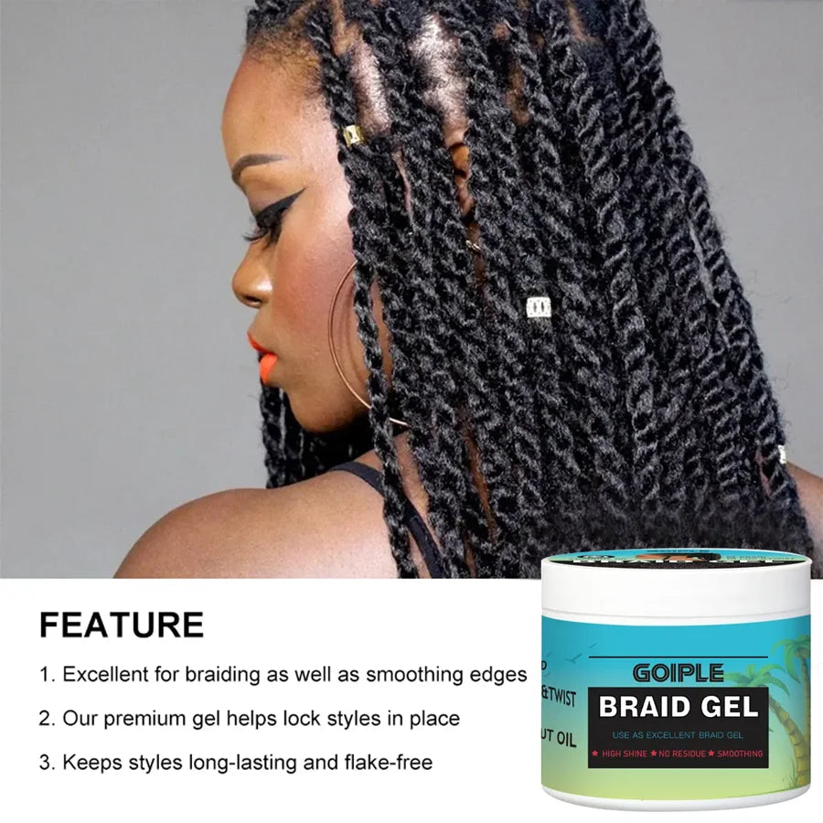 Goiple Tea Tree Mint Braiding Gel – Edge Control & Frizz Smooth Hair Braiding Gel SPOT
