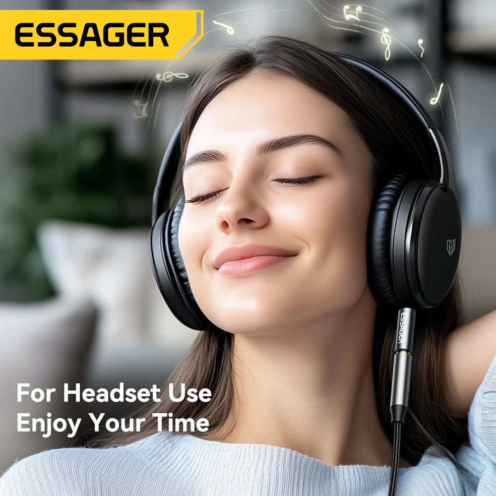 Essager 3.5mm Male to Male Stereo Audio Aux Adapter Audio Aux Adapter SPOT