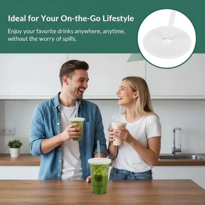 Disposable Leakproof Cup Sealing Pads – Food Grade Silicone Paper Beverage Sealing Pads SPOT