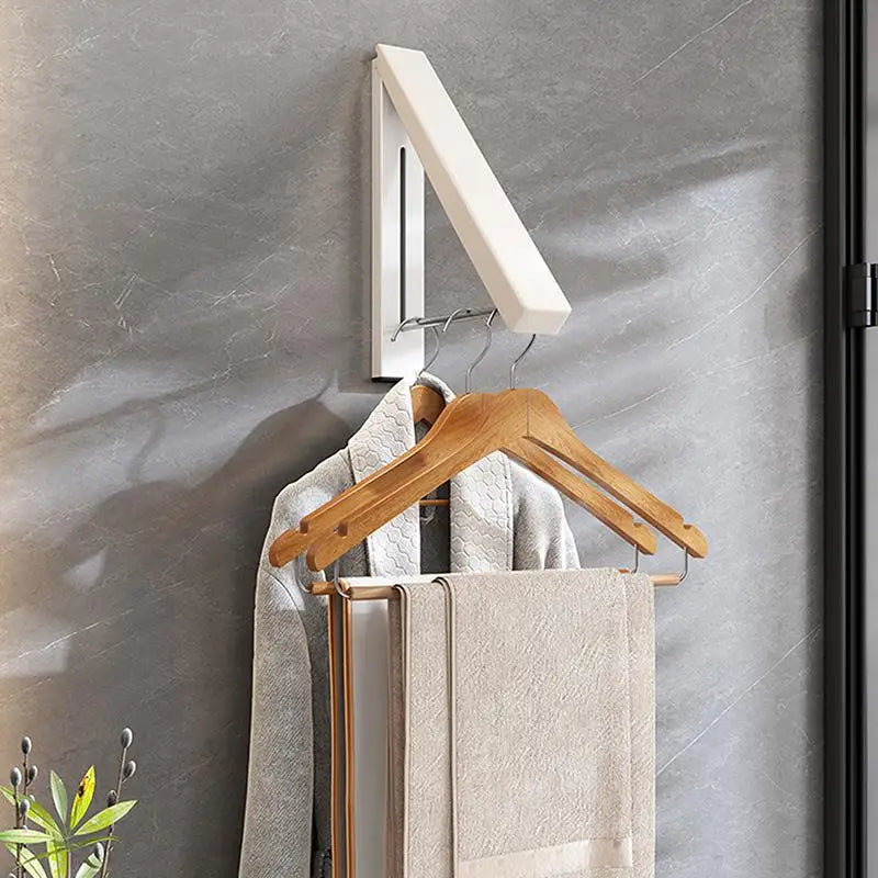 Folding Wall-Mounted Clothes Drying Rack – Space-Saving Hanger Folding Drying Rack SPOT
