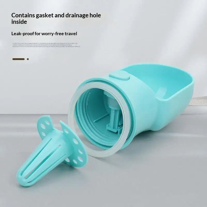 2-in-1 Portable Pet Water & Food Bottle – BPA-Free Dispenser Pet Travel Feeder SPOT
