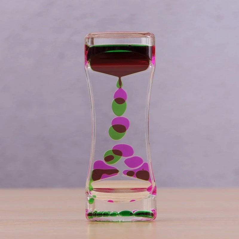Liquid Hourglass Oil Drop Bubble Timer – Sensory Desk Decor Sensory Desk Toy SPOT
