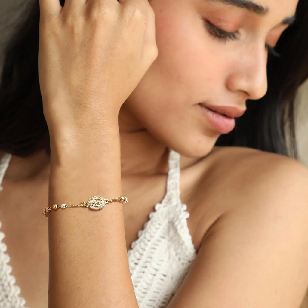 Virgin Mary Rosary Cross Bracelet | Catholic Gift for Women Religious Bracelet SPOT