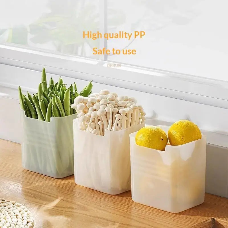 Food-Grade PP Fridge Side Door Storage Box | Clear Organizer Fridge Storage Box SPOT