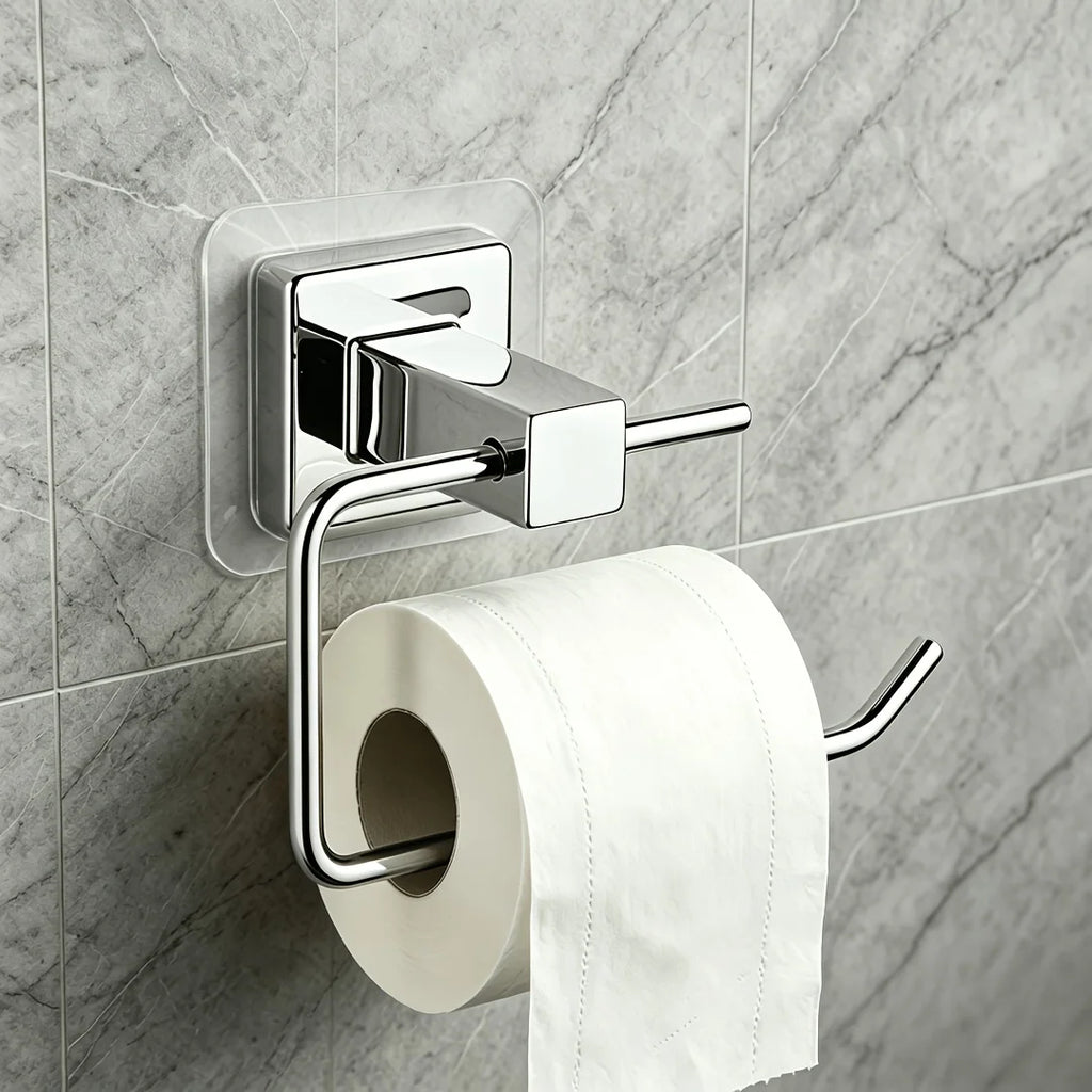 No-Drill Self-Adhesive Chrome Stainless Steel Toilet Paper Holder Toilet Paper Holder SPOT