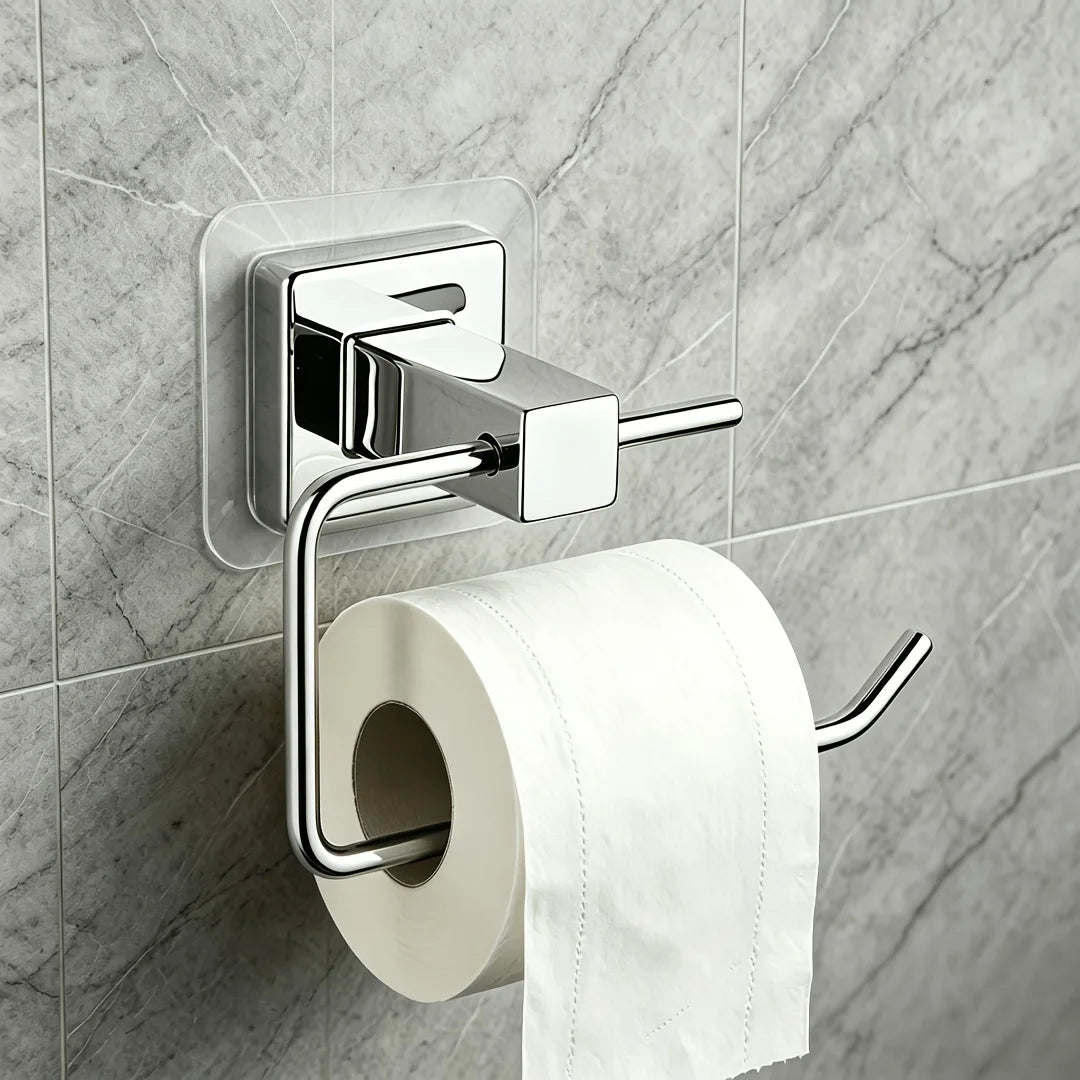 No-Drill Self-Adhesive Chrome Stainless Steel Toilet Paper Holder Toilet Paper Holder SPOT