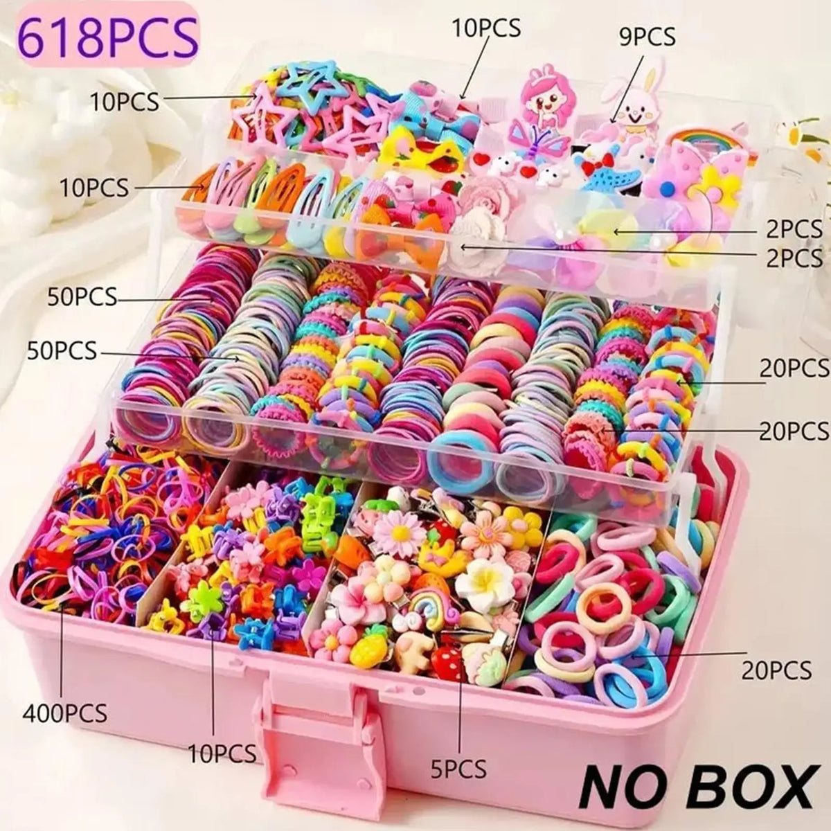 618-Piece Girls Hair Accessories Set – Butterfly Clips & Pins Girls Hair Accessories SPOT