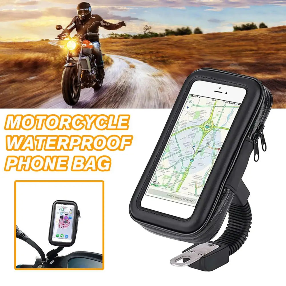 Waterproof Motorcycle Phone Bag & Rearview Mirror Mount Motorcycle Phone Mount SPOT