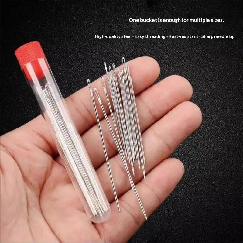 Big Eye Sewing Needles Kit – Thread, Thimble & Seam Ripper Sewing Needles Kit SPOT