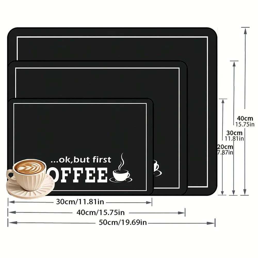 Coffee Machine Silicone Mat – 3 Sizes | Heat-Safe Table Pad Kitchen Appliance Mat SPOT
