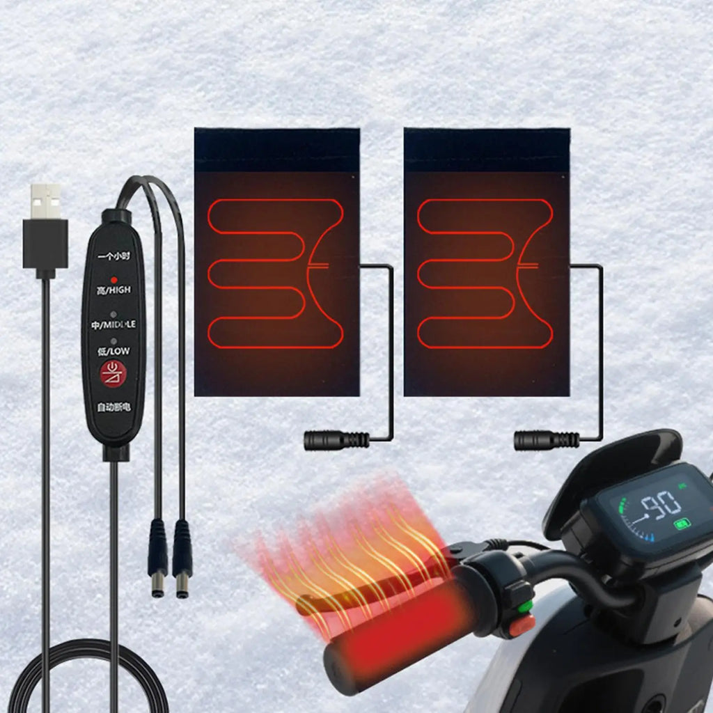 USB Heated Handlebar Grip Covers – 3 Heat Levels for Bikes Heated Handlebar Grips SPOT