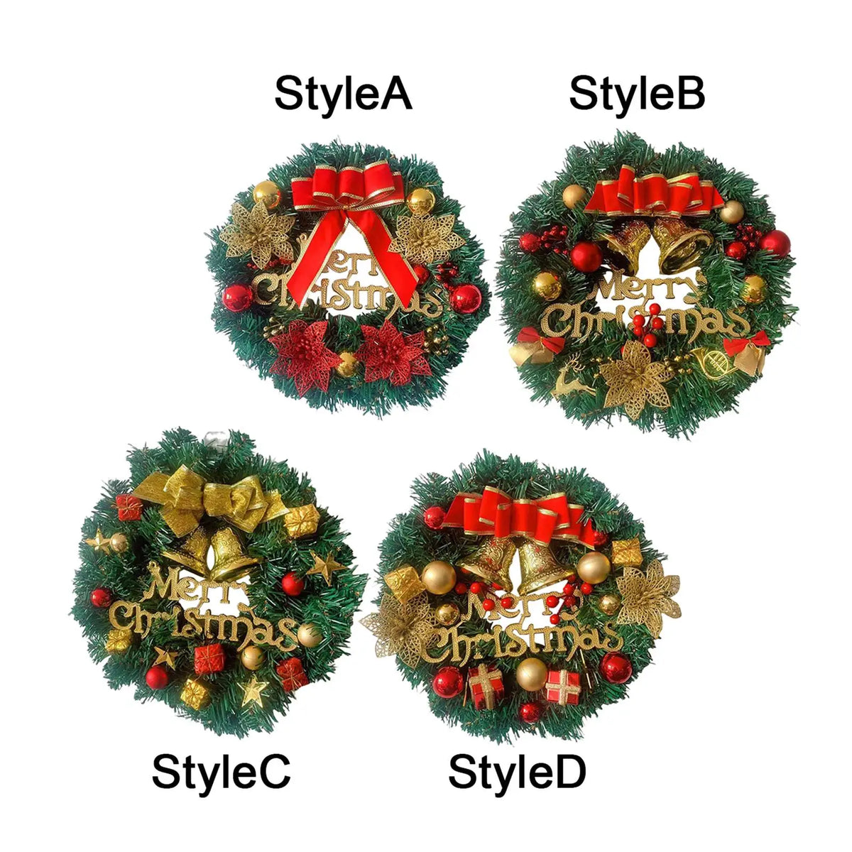 20" Christmas Wreath – Garland for Wall, Door & Mantel Christmas Wreath SPOT