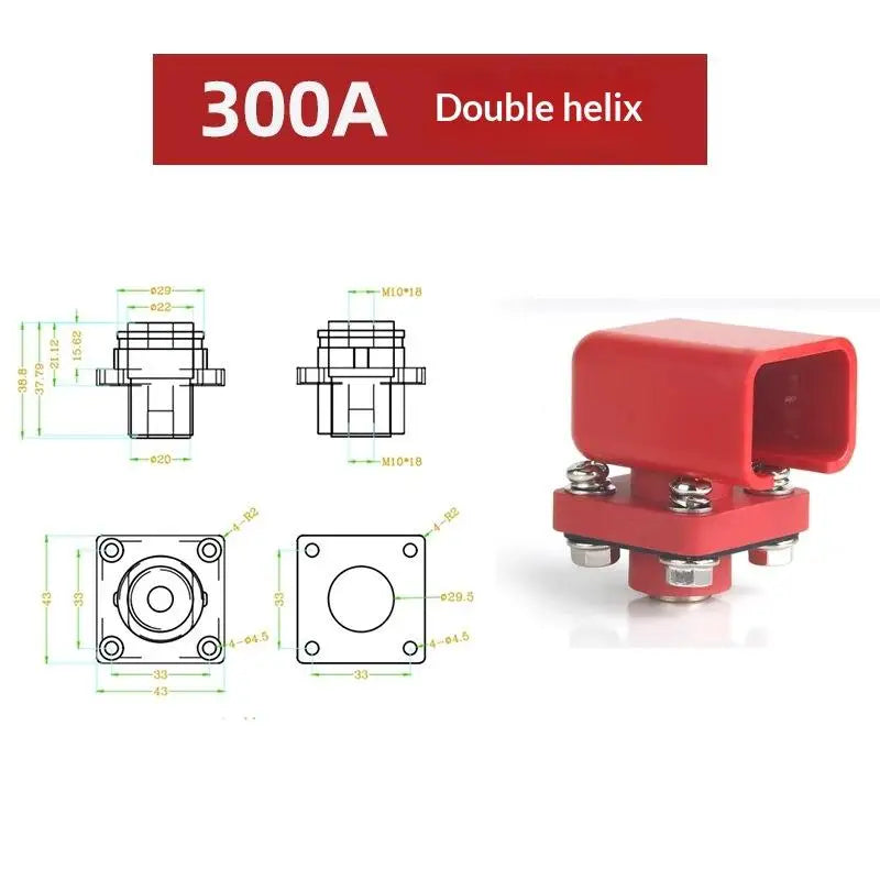 All-Copper Battery Terminal Post 100/120/200/300A – Crimp Connector Battery Terminal Connector SPOT A15