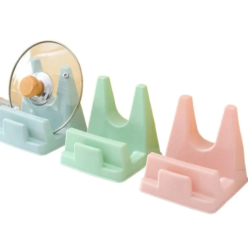 2-Pack No-Drill Pot Lid Holder – Countertop Kitchen Organizer Pot Lid Holder SPOT