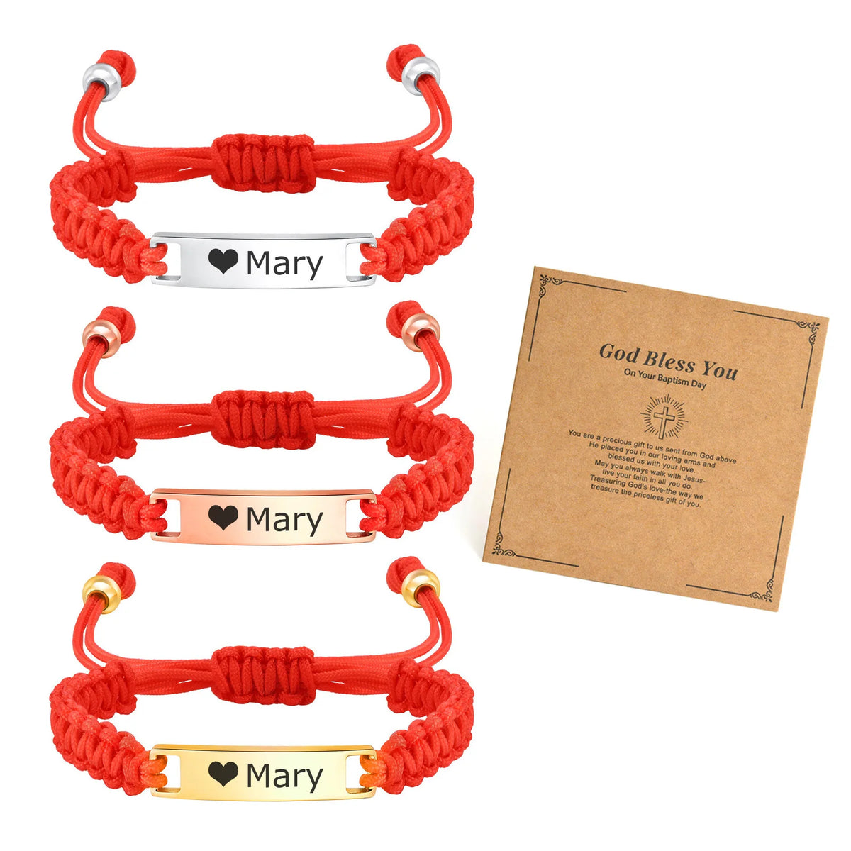 Personalized Baby Bar Bracelet – Custom Name Red String Gift Custom Baby Bracelet SPOT