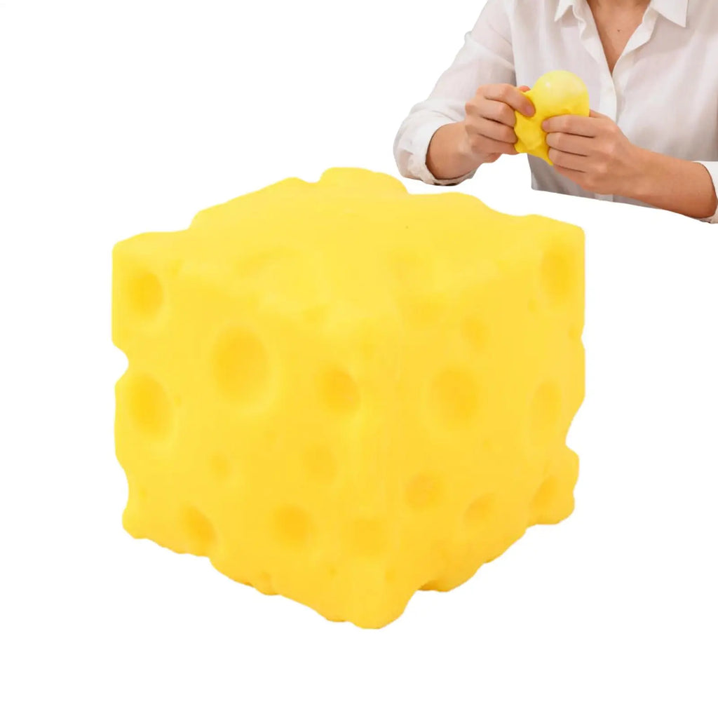Cheese Squishy Fidget Toy – Slow Rebound Silicone Squeeze Squishy Fidget Toy SPOT