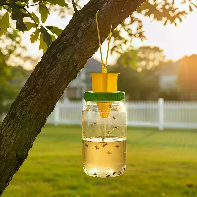 Reusable Hanging Fly Trap – Non-Toxic BPA-Free Pest Catcher Outdoor Pest Trap SPOT