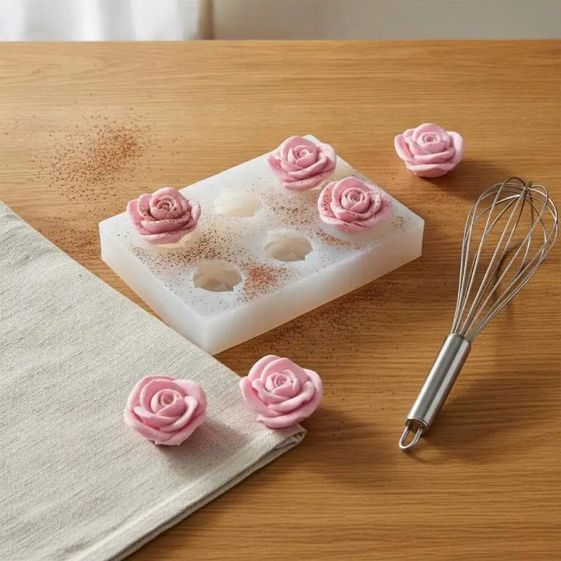 Rose Silicone Mold – BPA-Free Fondant, Chocolate & Soap Mould Silicone Baking Mold SPOT