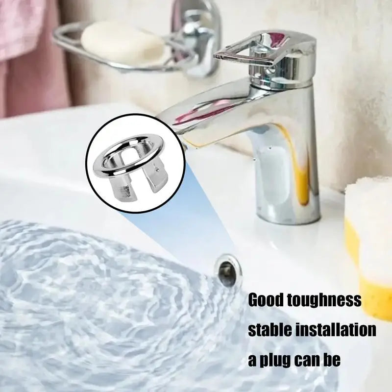 Bathroom Sink Overflow Trim Ring 22–24mm Basin Cover Cap Sink Overflow Cover SPOT