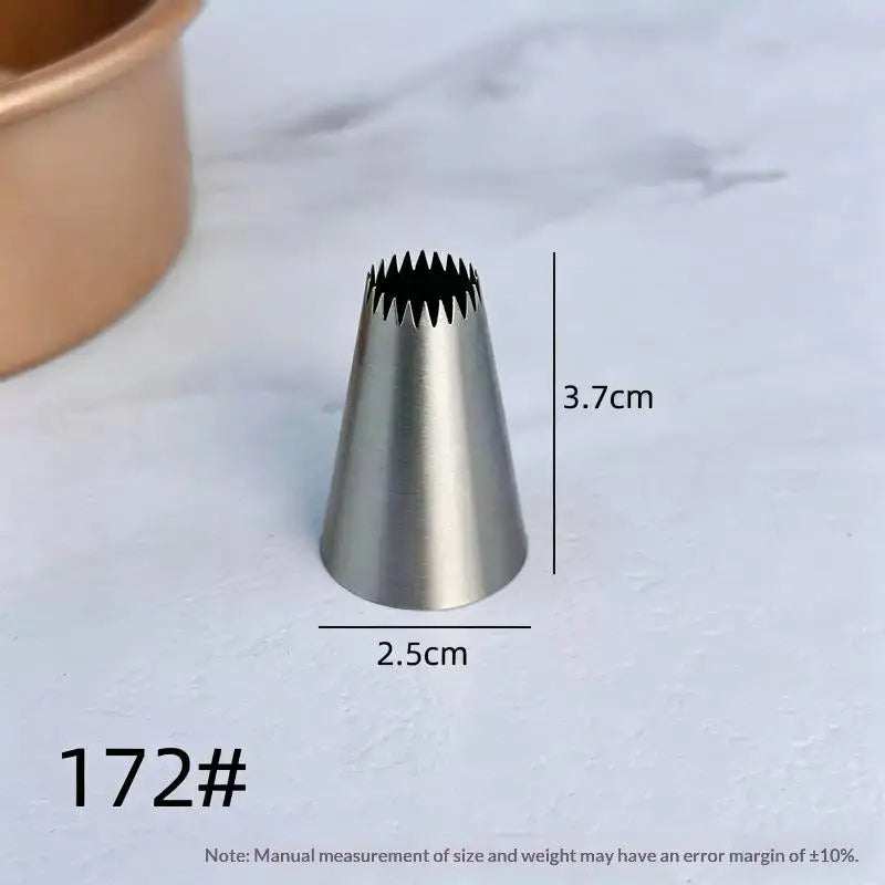 Stainless Steel Icing Piping Tips – Reusable Cake Nozzles Cake Decorating Nozzle SPOT A45