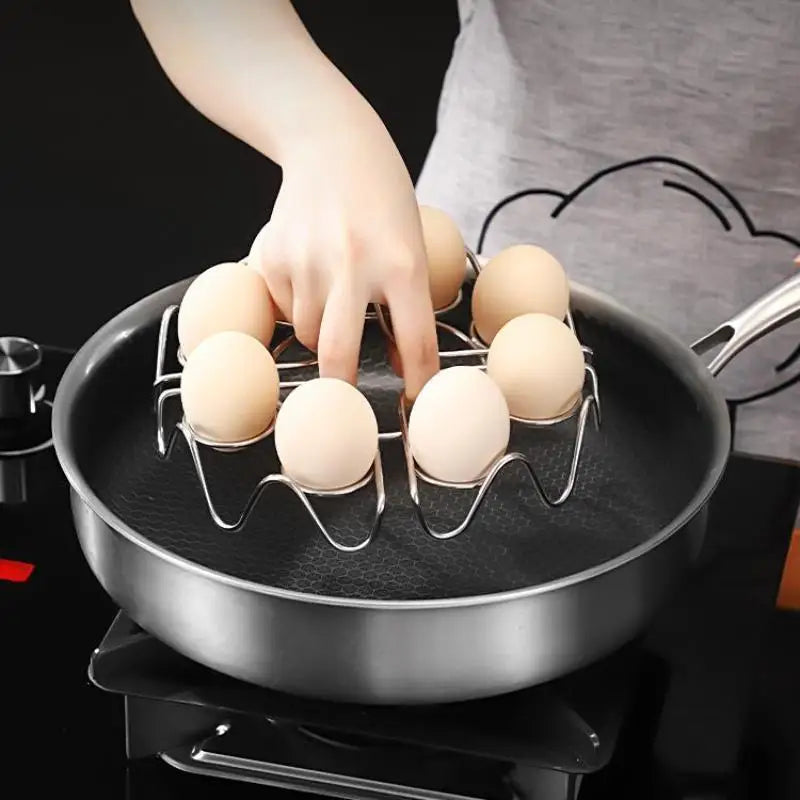 Stainless Steel Egg Steaming Rack for Steamer & Pressure Cooker Steamer Rack SPOT