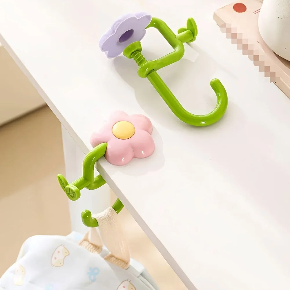Flower Bag Hook – No-Drill Desk Clamp & Table Edge Hanger Desk Bag Hook SPOT