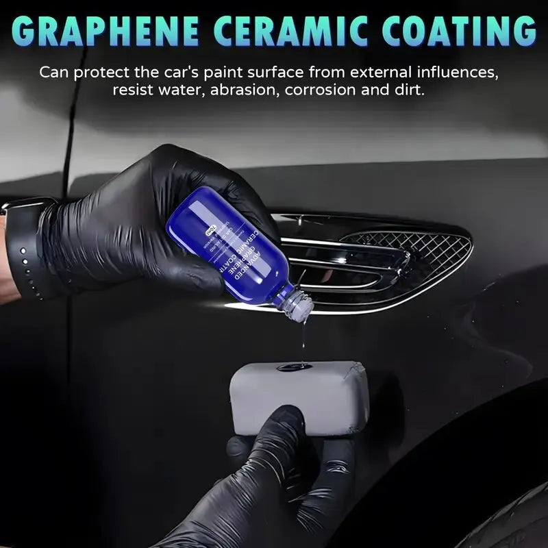 GLASKLARE 70ml Graphene Ceramic Coating 12H | 10+ Year Car Shield Ceramic Coating Kit SPOT