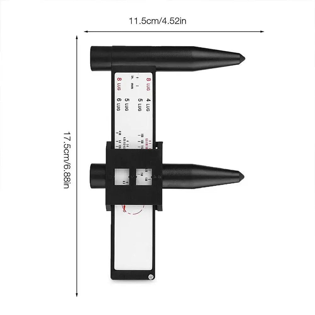 PCD Bolt Pattern Gauge – 4 5 6 8 Lug Wheel Measuring Tool Wheel Bolt Gauge SPOT