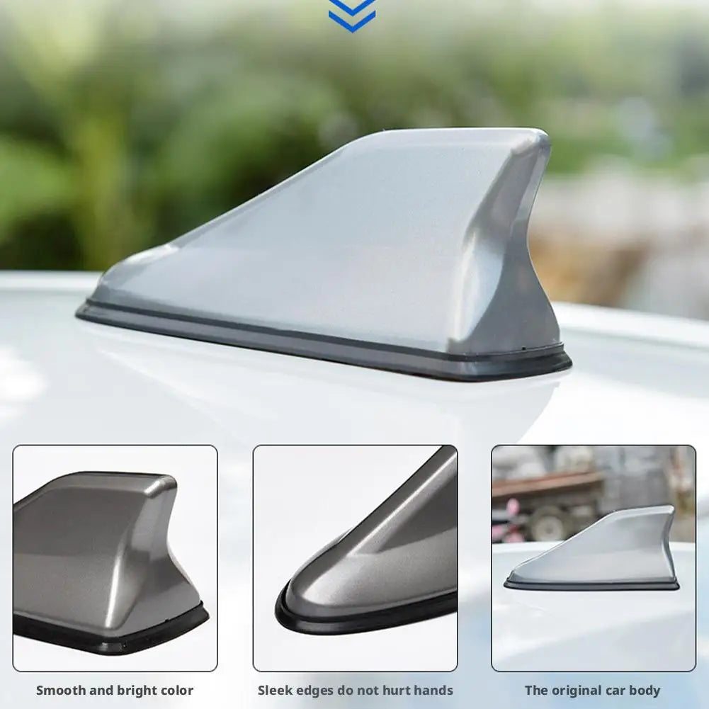 Car Shark Fin Antenna Decorative Cover – Universal Roof Fin Car Antenna Decor SPOT