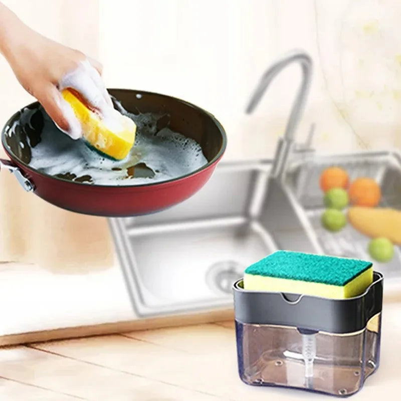 Manual Press Soap Dispenser Kit with Cloth – Kitchen Sink Soap Dispenser Kit SPOT
