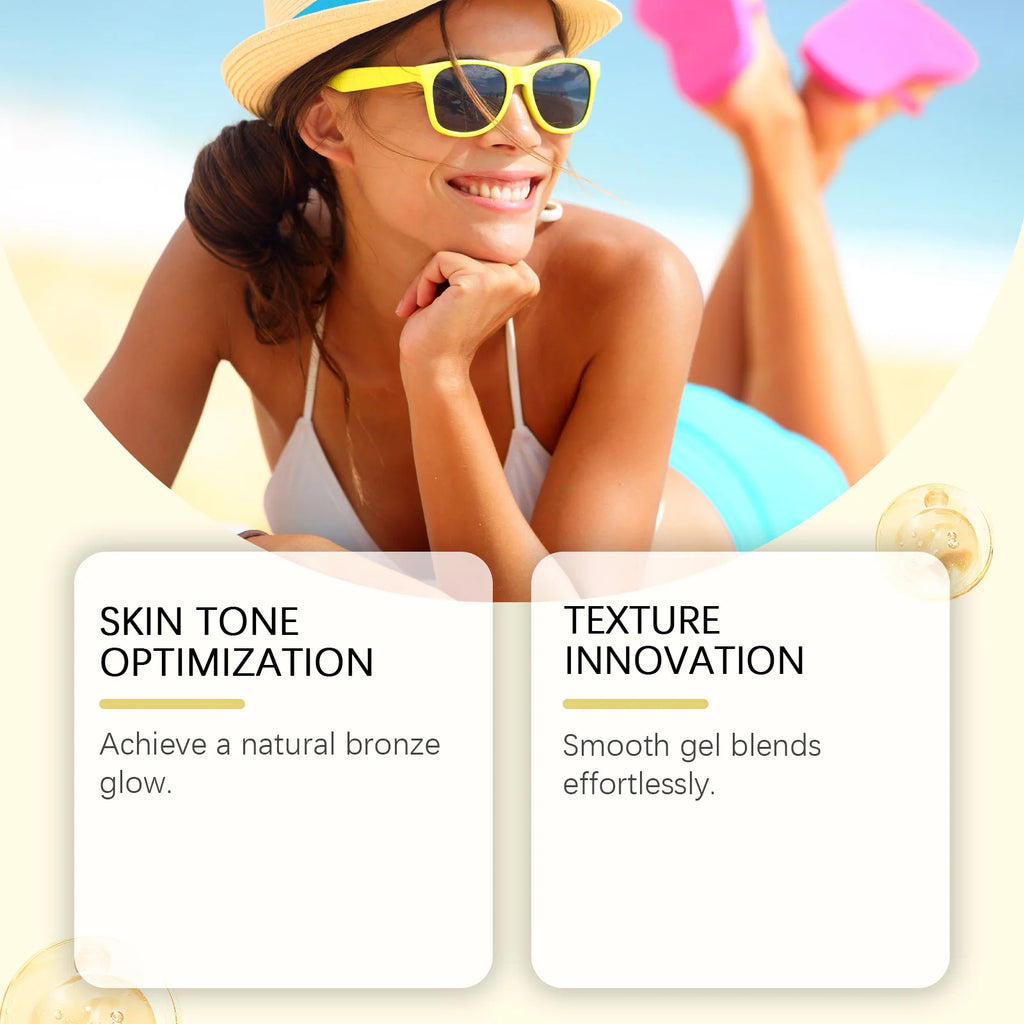 Carrot Tanning Gel – Hydrating Sunless Bronzing Gel 150g Self-Tanner Bronzing Gel SPOT