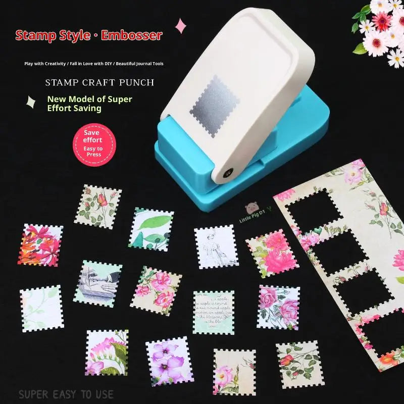 Rectangle Postage Stamp Lever Craft Punch – Scrapbooking Craft Paper Punch SPOT