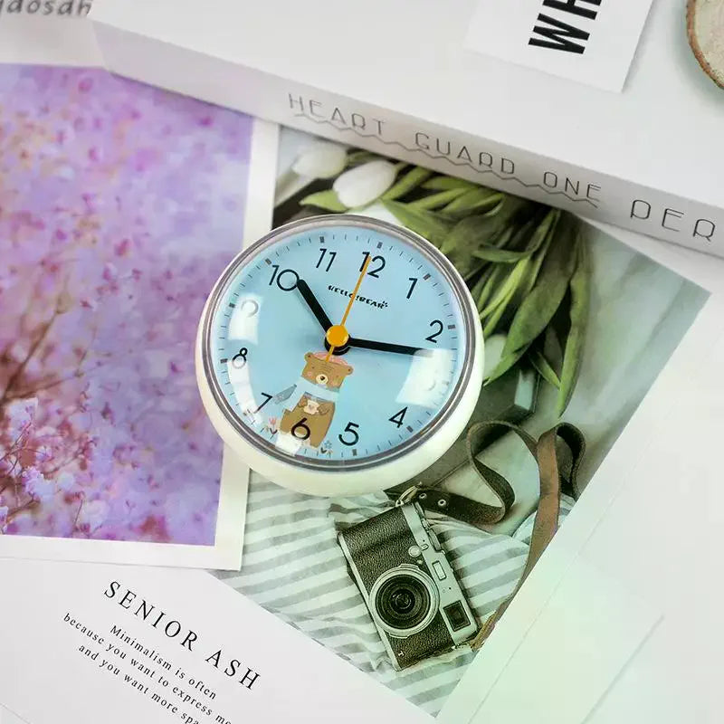 Mini Waterproof Suction Cup Wall Clock – 7cm Quartz Mini Wall Clock SPOT